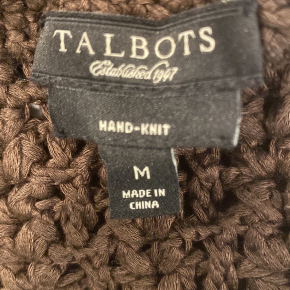 Talbots crochet cardigan sweater - Picture 5 of 6